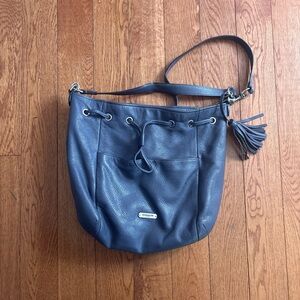 Coach Dark Blue Leather Shoulder Bag